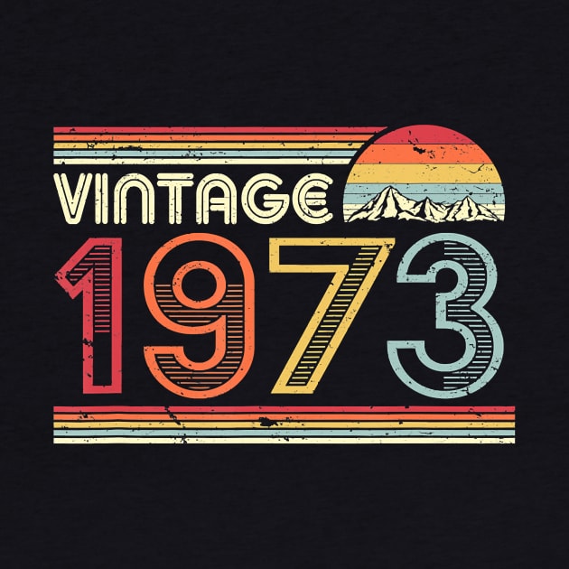 1973 Vintage Shirt, Birthday Gift Tee. Retro Style T-Shirt by Hot food